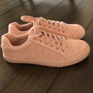 Pink Nautical Leather Sneakers 7.5